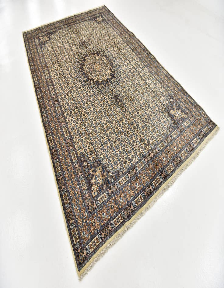 Detail image of  6' 2 x 10' 8  Hand Knotted Mood Persian Wool Rug