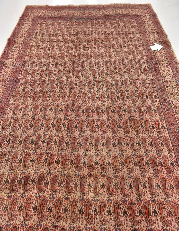 Detail image of  10' 5 x 13' 2  Hand Knotted Mood Persian Wool Rug