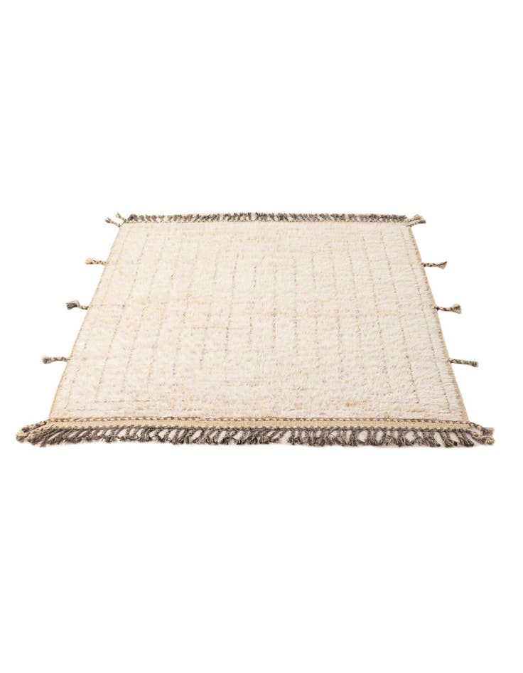 Detail image of  5' 4 x 6' 8  Hand Knotted Moroccan Wool Rug