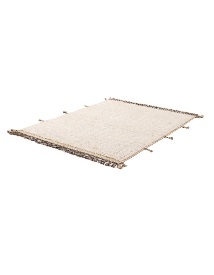 Detail image of  5' 4 x 6' 8  Hand Knotted Moroccan Wool Rug