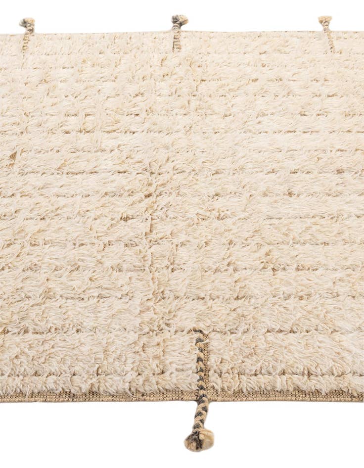 Detail image of  5' 4 x 6' 8  Hand Knotted Moroccan Wool Rug