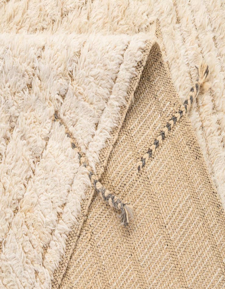 Detail image of  5' 4 x 6' 8  Hand Knotted Moroccan Wool Rug