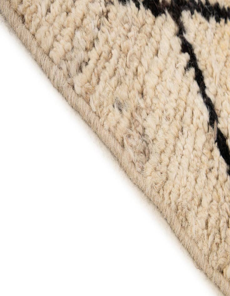 Detail image of  5' 6 x 7' 4  Hand Knotted Moroccan Wool Rug