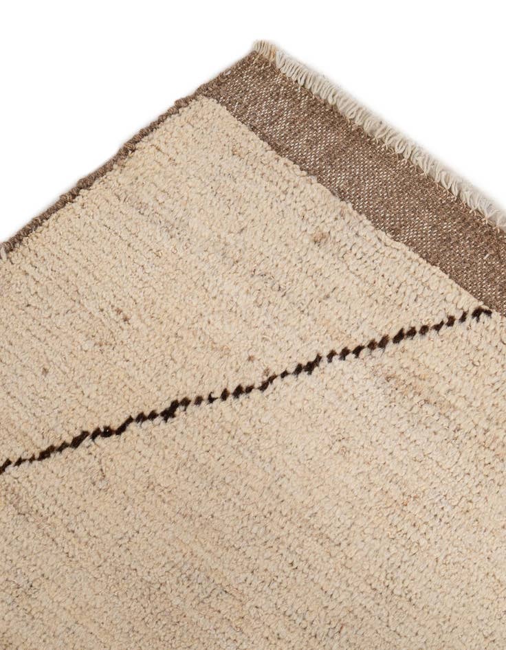 Detail image of  5' 8 x 8'  Hand Knotted Moroccan Wool Rug