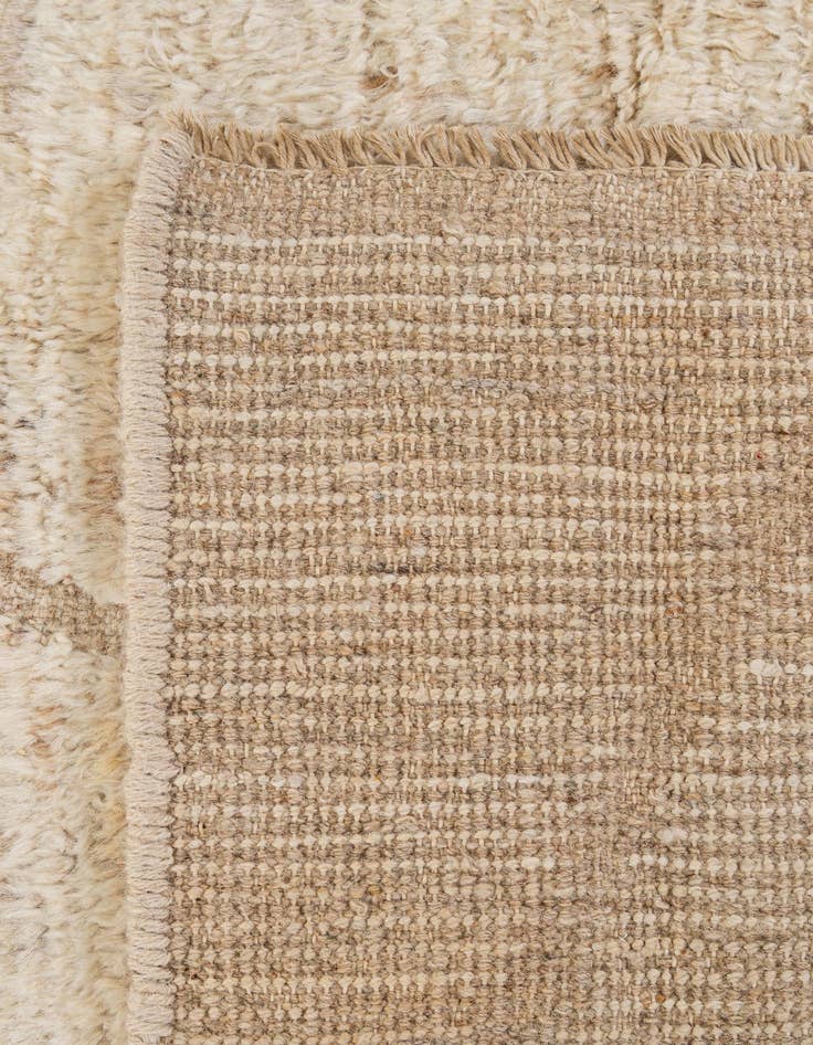 Detail image of  5' 7 x 7' 10  Hand Knotted Moroccan Wool Rug