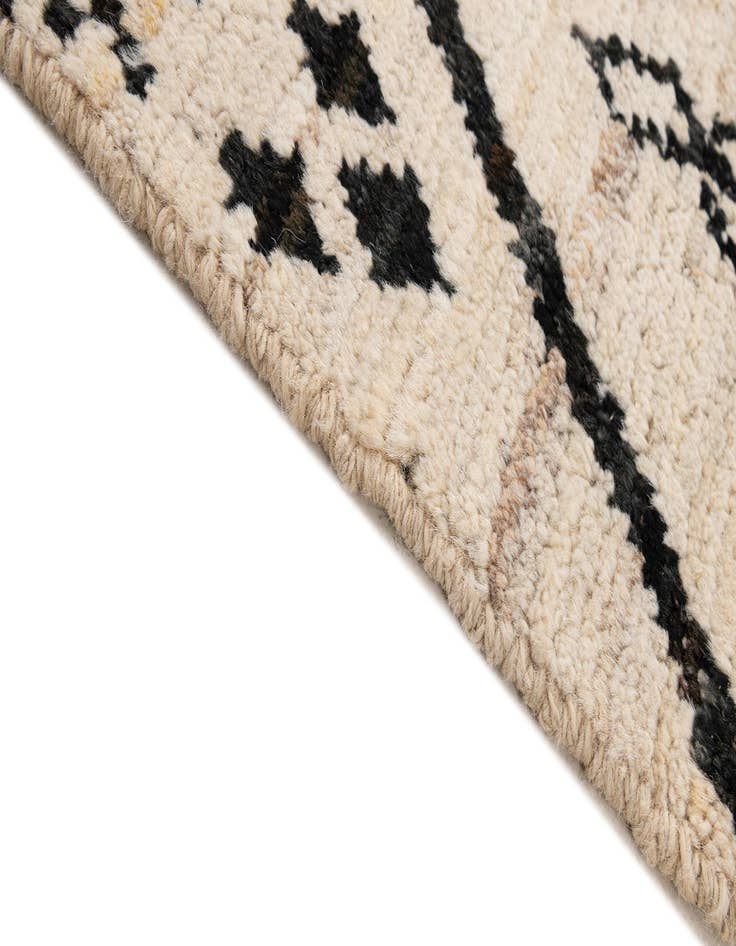 Detail image of  5' 10 x 8' 5  Hand Knotted Moroccan Wool Rug