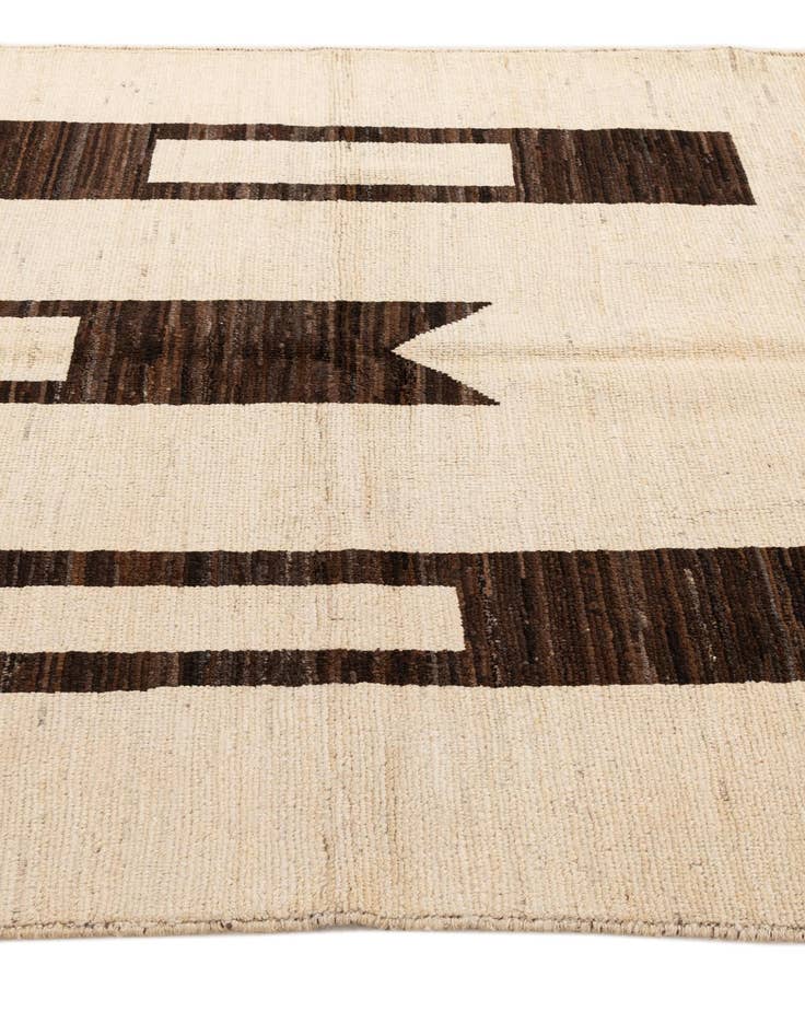 Detail image of  5' 8 x 8' 2  Hand Knotted Moroccan Wool Rug