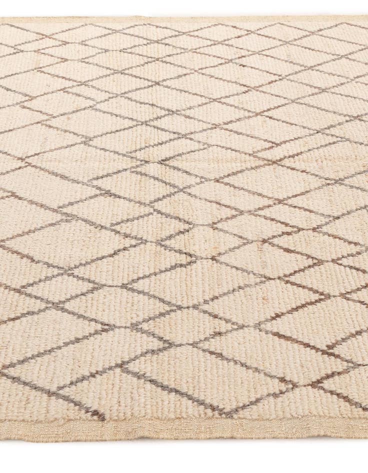 Detail image of  5' 9 x 8' 7  Hand Knotted Moroccan Wool Rug