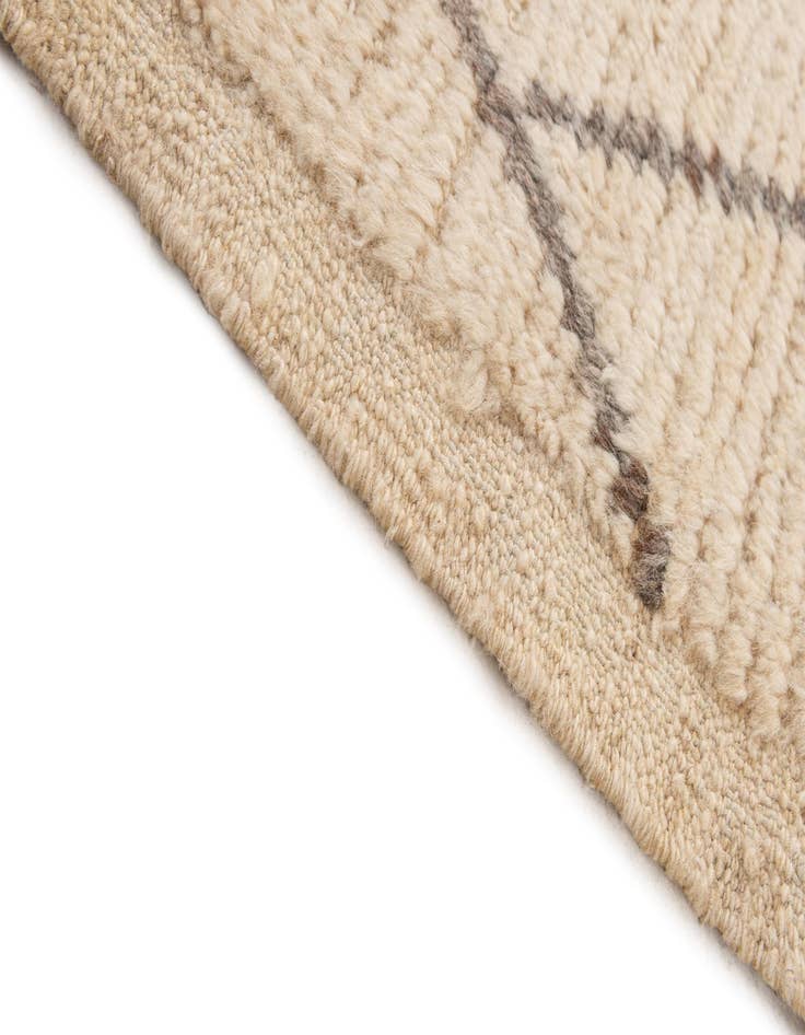 Detail image of  5' 9 x 8' 7  Hand Knotted Moroccan Wool Rug