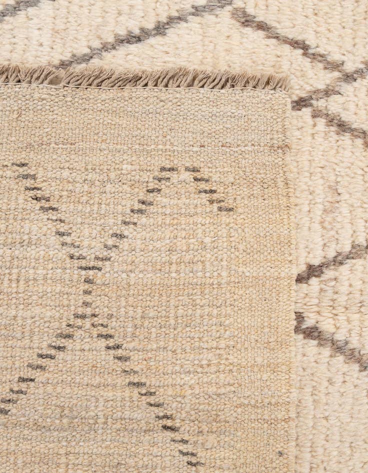 Detail image of  5' 9 x 8' 7  Hand Knotted Moroccan Wool Rug