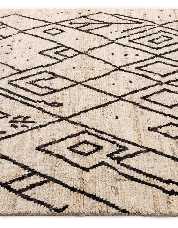 Detail image of  5' 11 x 7' 9  Hand Knotted Moroccan Wool Rug