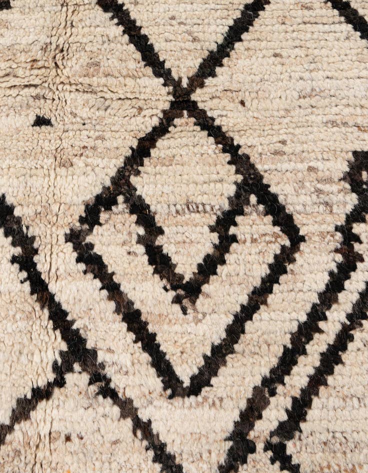 Detail image of  5' 11 x 7' 9  Hand Knotted Moroccan Wool Rug