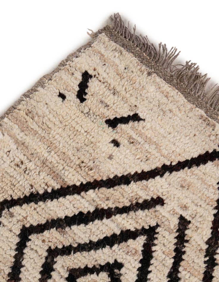 Detail image of  5' 11 x 7' 9  Hand Knotted Moroccan Wool Rug