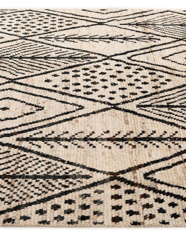 Detail image of  5' 11 x 7' 11  Hand Knotted Moroccan Wool Rug