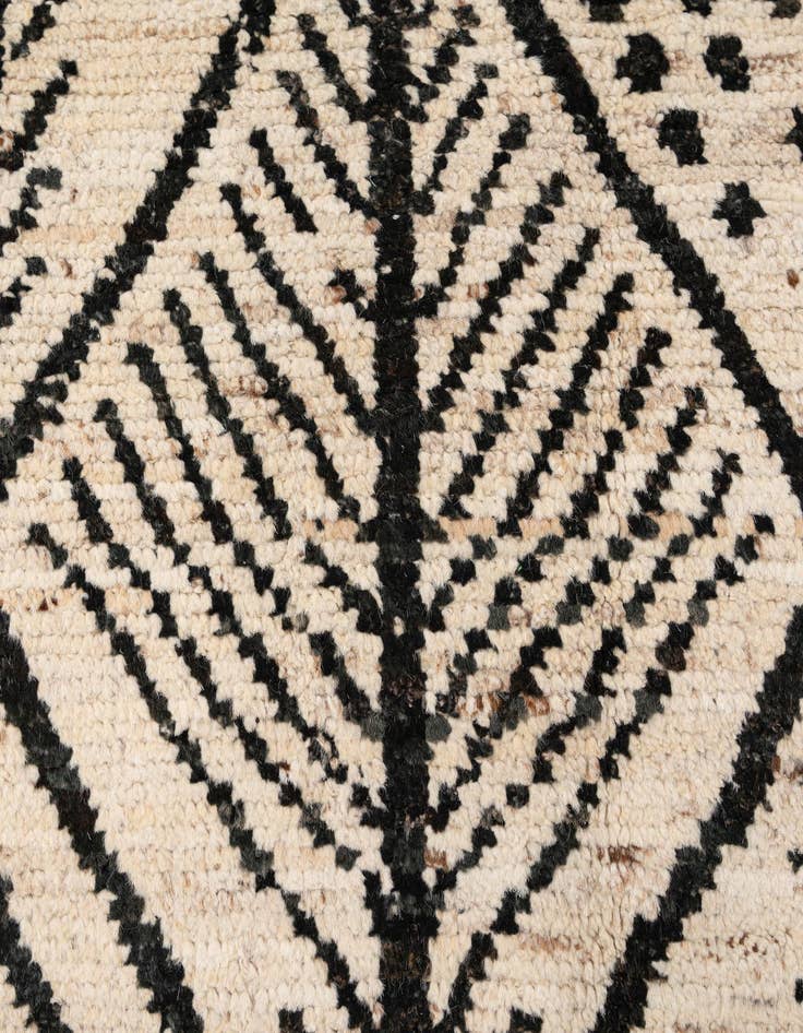 Detail image of  5' 11 x 7' 11  Hand Knotted Moroccan Wool Rug