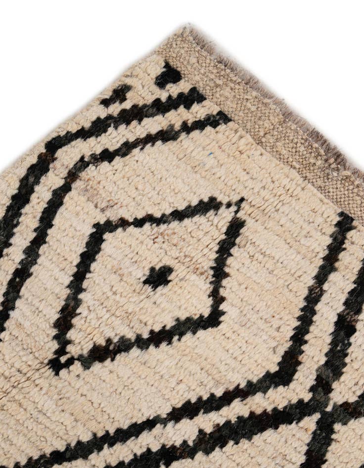 Detail image of  5' 11 x 7' 11  Hand Knotted Moroccan Wool Rug