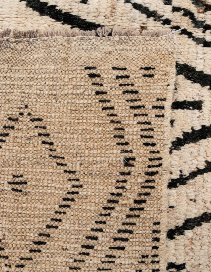 Detail image of  5' 11 x 7' 11  Hand Knotted Moroccan Wool Rug