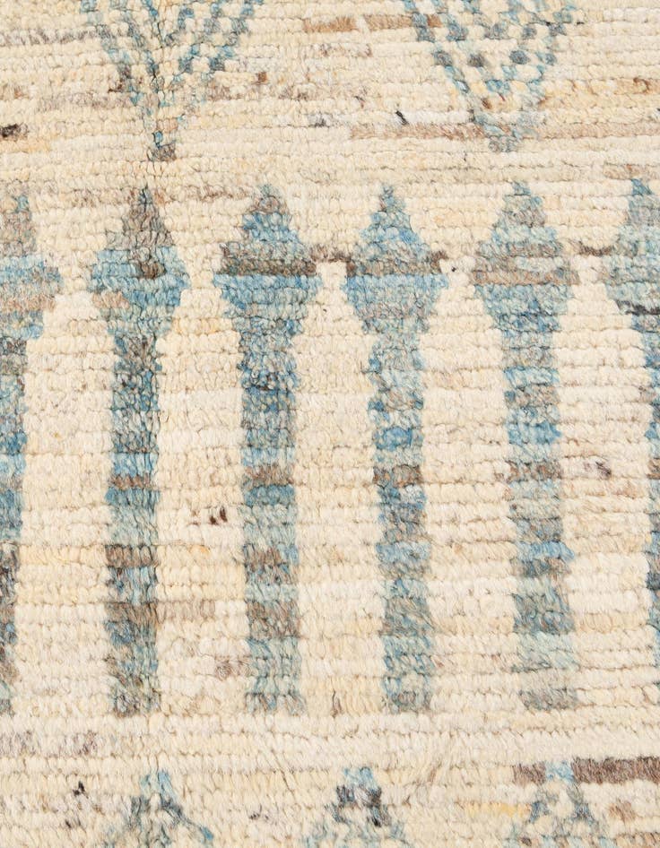 Detail image of  5' 8 x 8' 11  Hand Knotted Moroccan Wool Rug