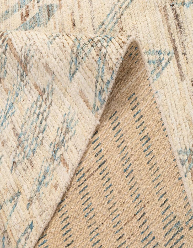 Detail image of  5' 8 x 8' 11  Hand Knotted Moroccan Wool Rug