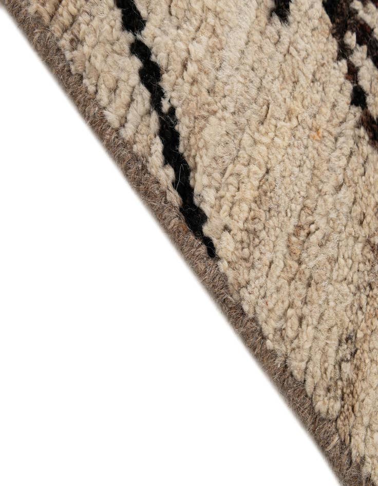 Detail image of  6' 10 x 9' 3  Hand Knotted Moroccan Wool Rug