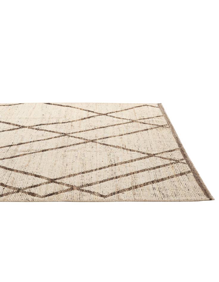 Detail image of  6' 9 x 9' 9  Hand Knotted Moroccan Wool Rug