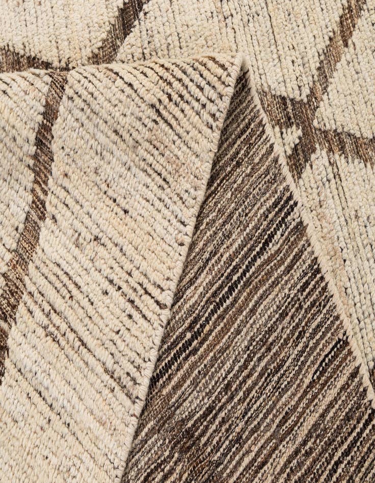 Detail image of  6' 9 x 9' 9  Hand Knotted Moroccan Wool Rug