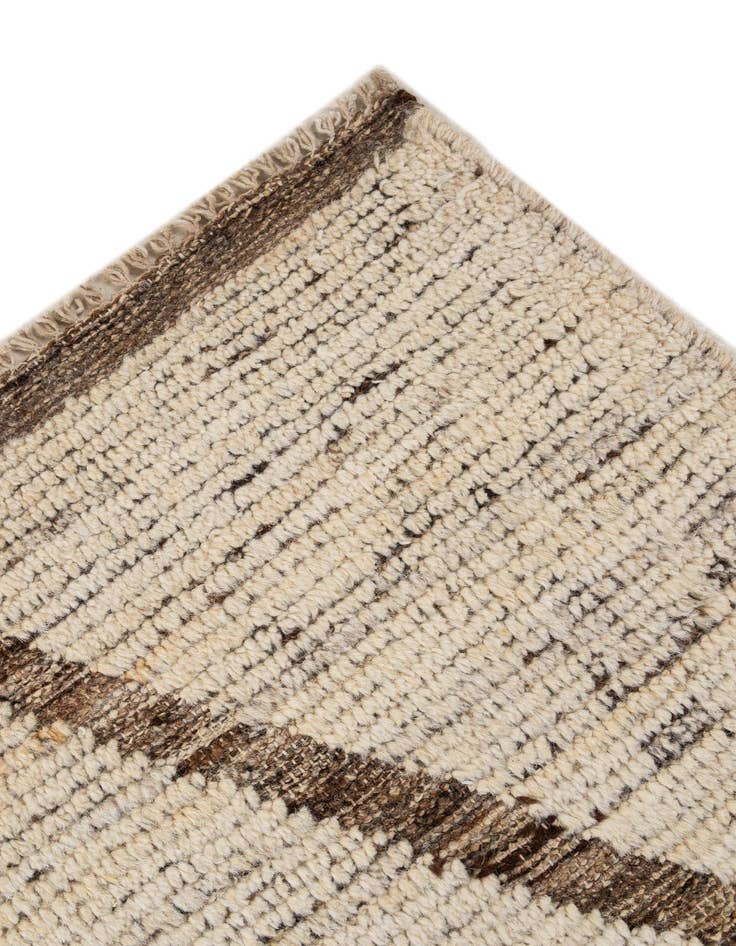 Detail image of  6' 9 x 9' 9  Hand Knotted Moroccan Wool Rug