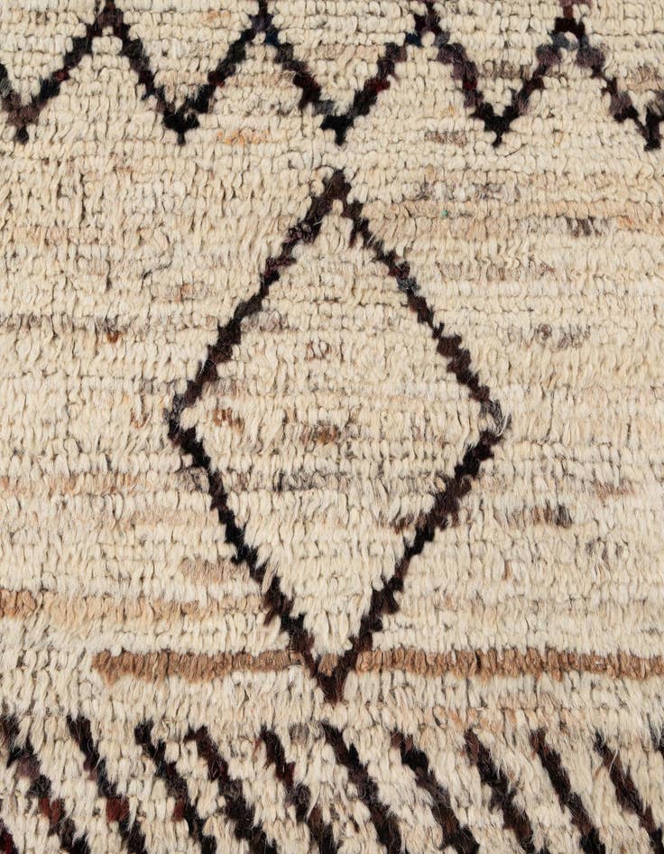 Detail image of  8' 1 x 9' 9  Hand Knotted Moroccan Wool Rug
