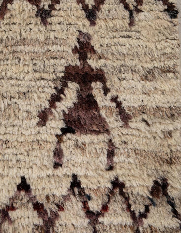 Detail image of  8' 1 x 9' 9  Hand Knotted Moroccan Wool Rug