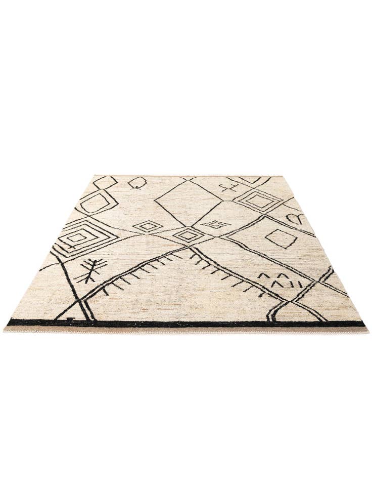 Detail image of  8' 7 x 10' 5  Hand Knotted Moroccan Wool Rug