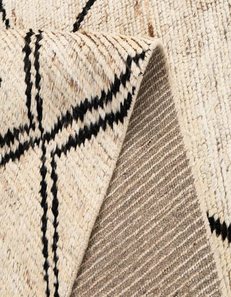 Detail image of  8' 7 x 10' 5  Hand Knotted Moroccan Wool Rug