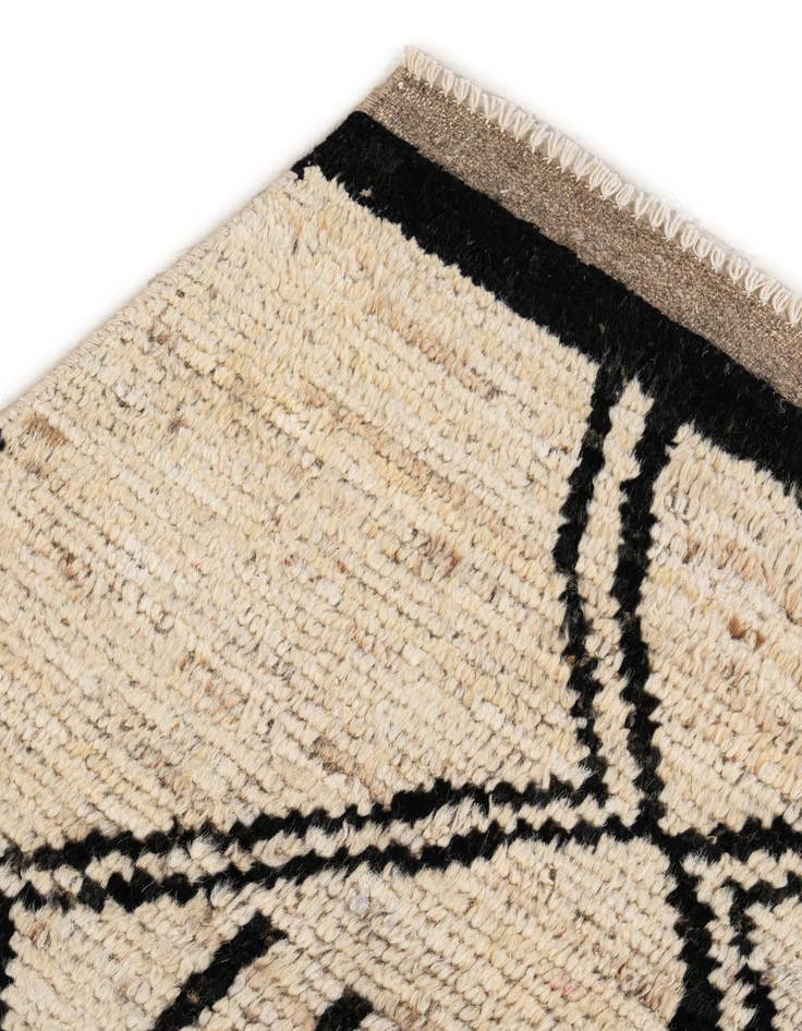 Detail image of  8' 7 x 10' 5  Hand Knotted Moroccan Wool Rug