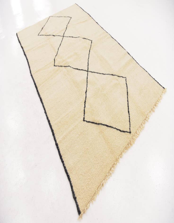 Detail image of  6' x 9' 8  Hand Knotted Moroccan Wool Rug