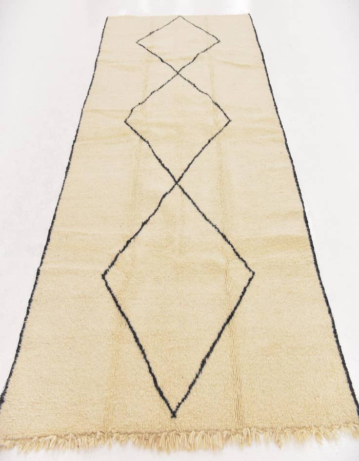 Detail image of  6' x 9' 8  Hand Knotted Moroccan Wool Rug