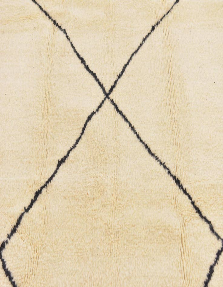 Detail image of  6' x 9' 8  Hand Knotted Moroccan Wool Rug