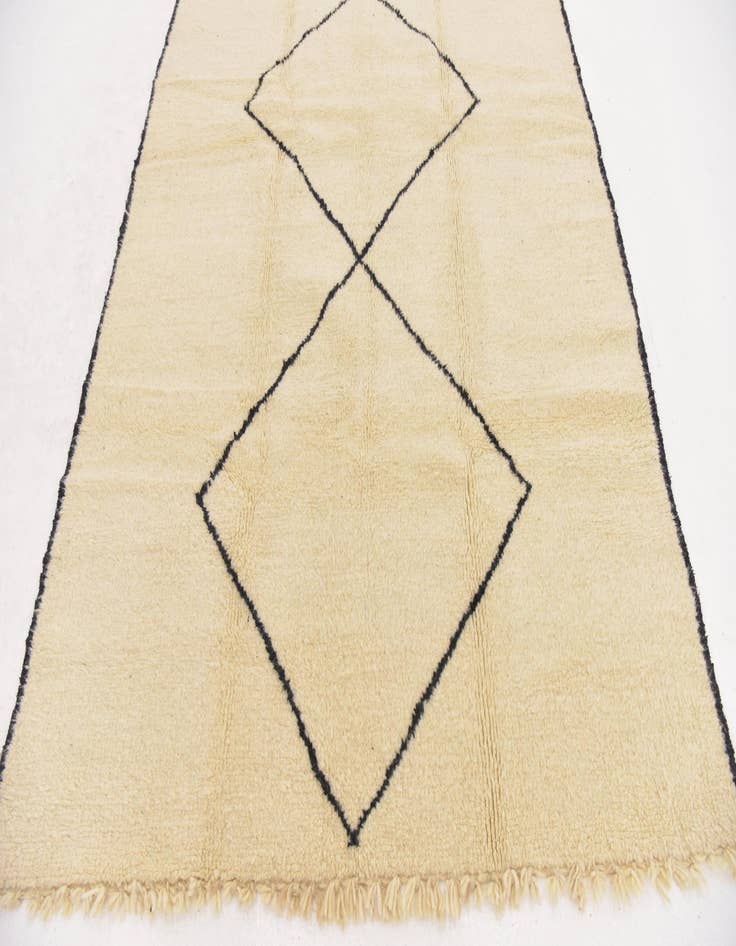 Detail image of  6' x 9' 8  Hand Knotted Moroccan Wool Rug