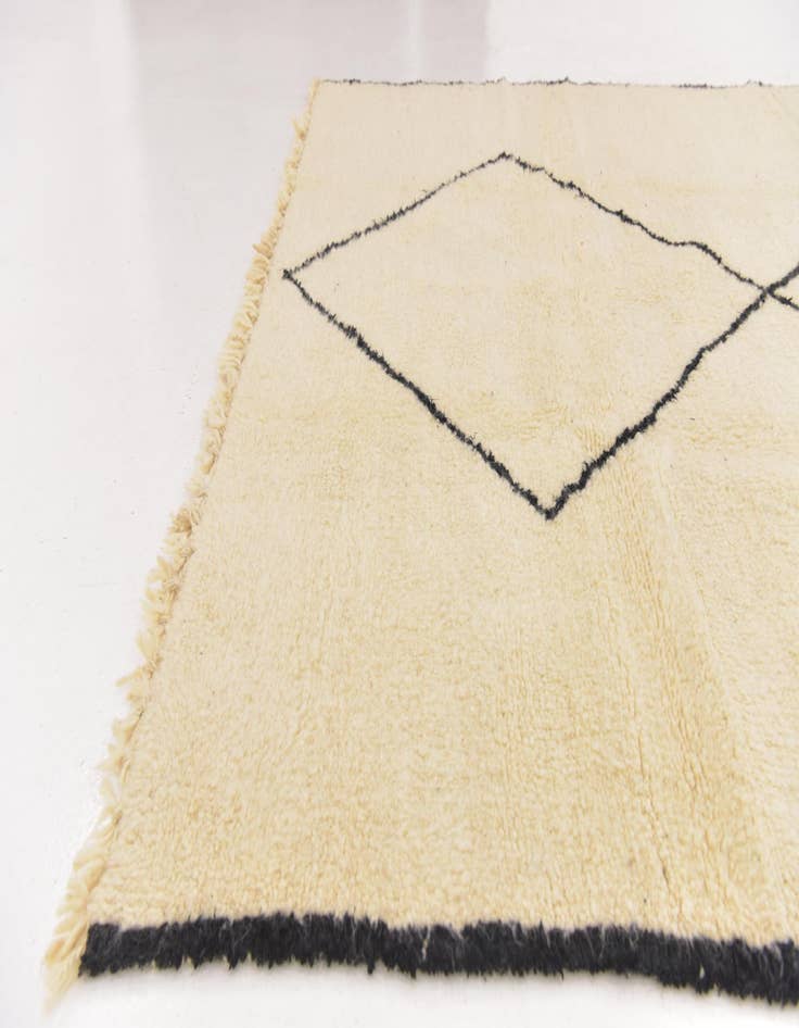 Detail image of  6' x 9' 8  Hand Knotted Moroccan Wool Rug