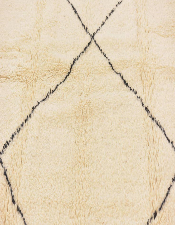 Detail image of  6' 7 x 9' 8  Hand Knotted Moroccan Wool Rug