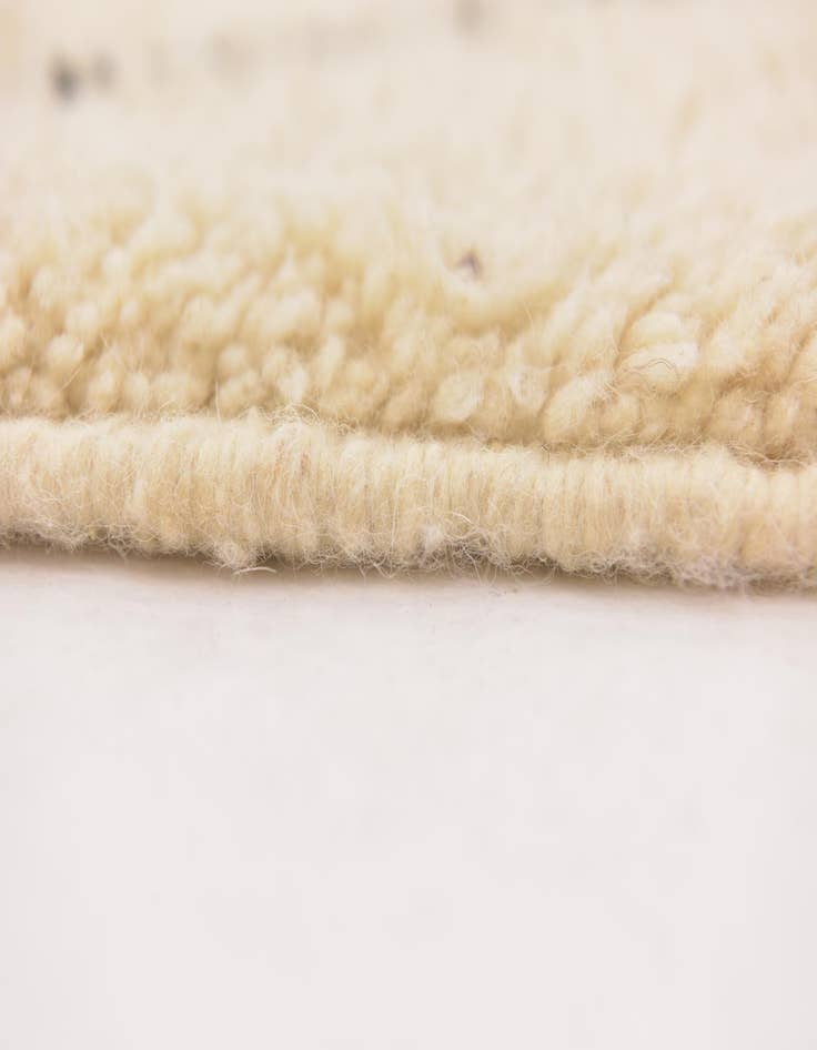 Detail image of  6' 7 x 9' 8  Hand Knotted Moroccan Wool Rug