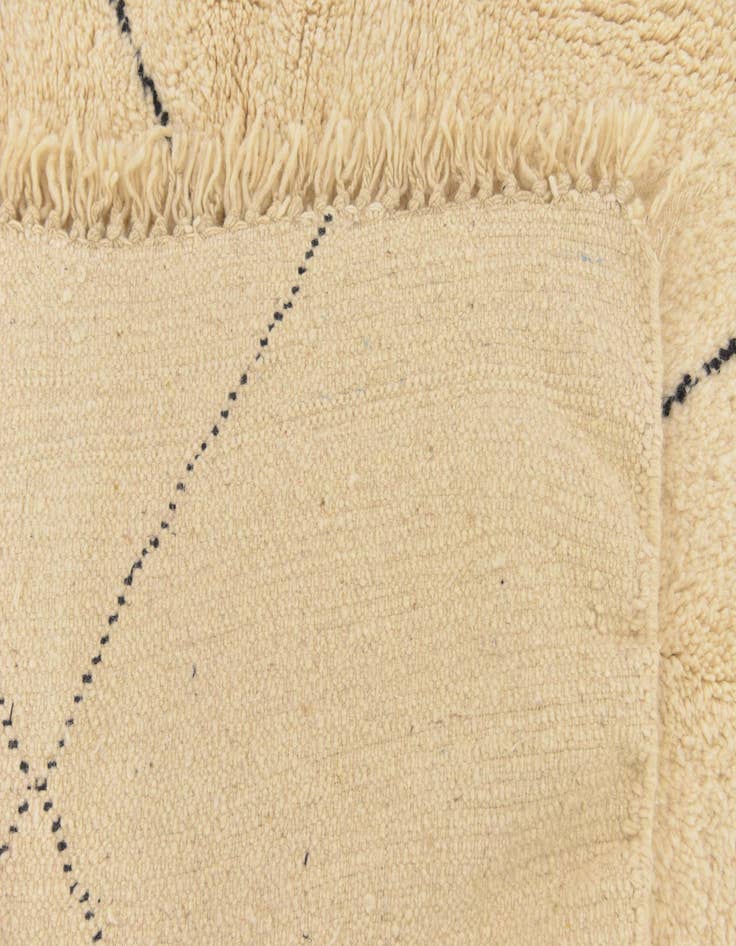 Detail image of  6' 7 x 9' 7  Hand Knotted Moroccan Wool Rug