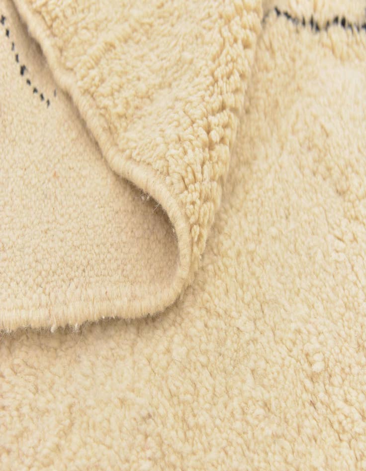 Detail image of  6' 7 x 9' 7  Hand Knotted Moroccan Wool Rug