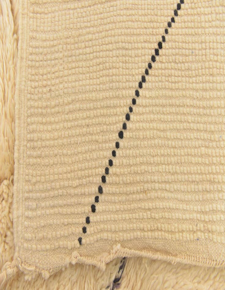 Detail image of  5' 9 x 9'  Hand Knotted Moroccan Wool Rug