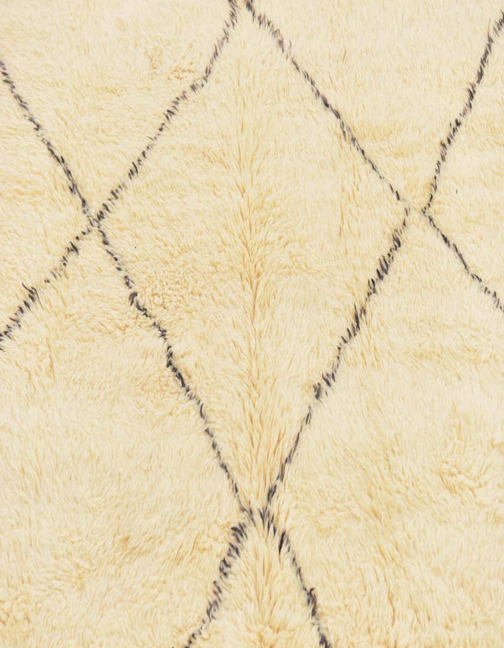 Detail image of  5' 9 x 9'  Hand Knotted Moroccan Wool Rug