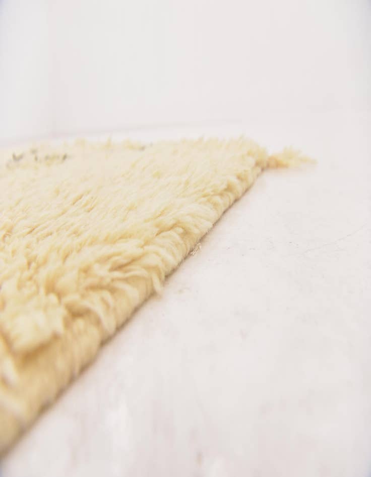 Detail image of  5' 9 x 9'  Hand Knotted Moroccan Wool Rug