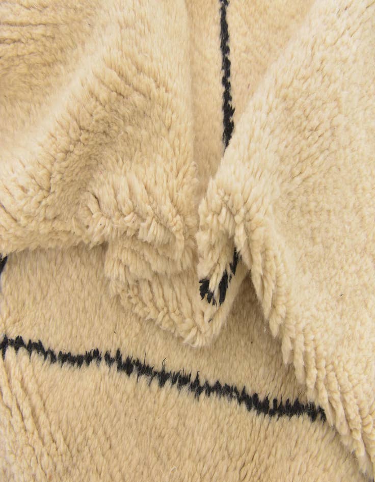 Detail image of  6' 10 x 9' 7  Hand Knotted Moroccan Wool Rug