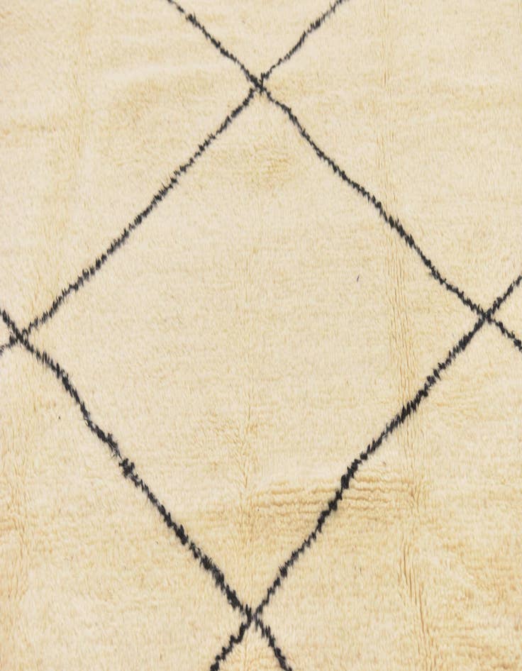 Detail image of  6' 10 x 9' 7  Hand Knotted Moroccan Wool Rug