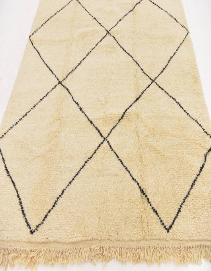 Detail image of  6' 10 x 9' 7  Hand Knotted Moroccan Wool Rug