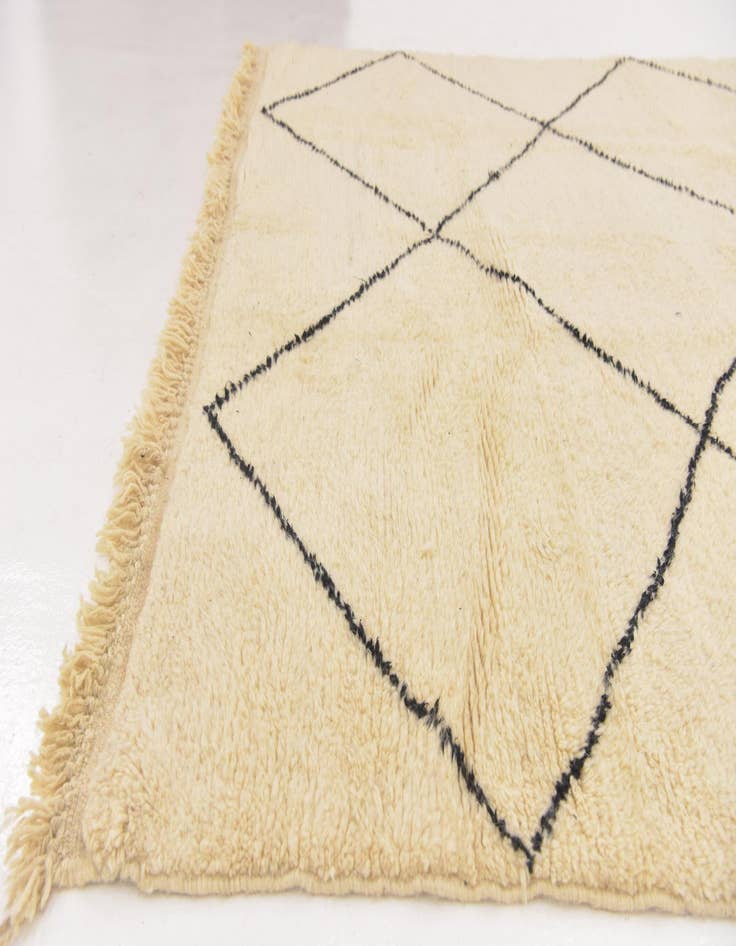 Detail image of  6' 10 x 9' 7  Hand Knotted Moroccan Wool Rug