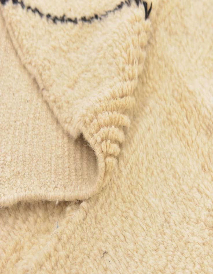 Detail image of  6' 10 x 9' 7  Hand Knotted Moroccan Wool Rug