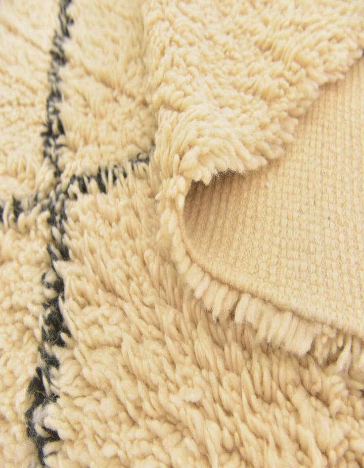 Detail image of  6' 2 x 10' 8  Hand Knotted Moroccan Wool Rug